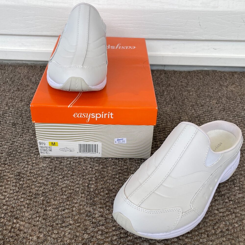 Women's EASY SPIRIT Traveltime Mule White 9.5M